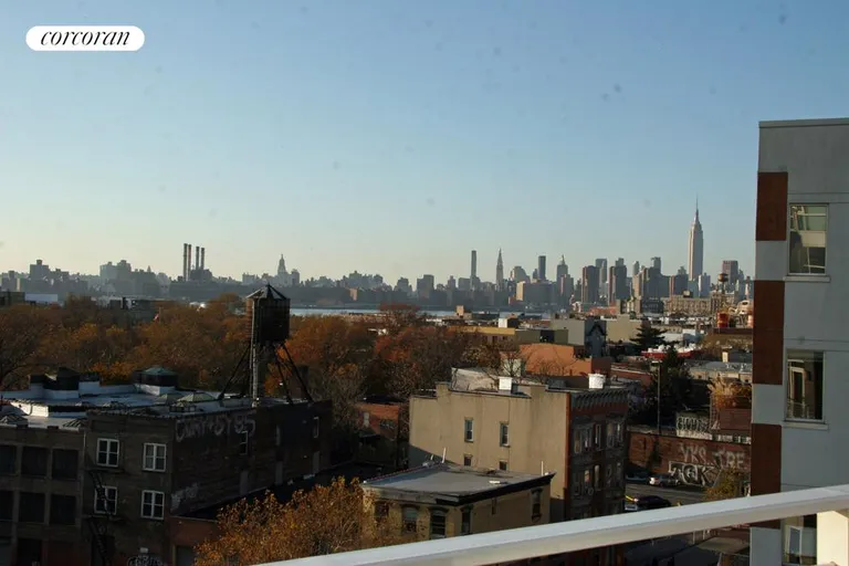 New York City Real Estate | View 524 Manhattan Avenue, 7 | Great view from gigantic West side terrace | View 7