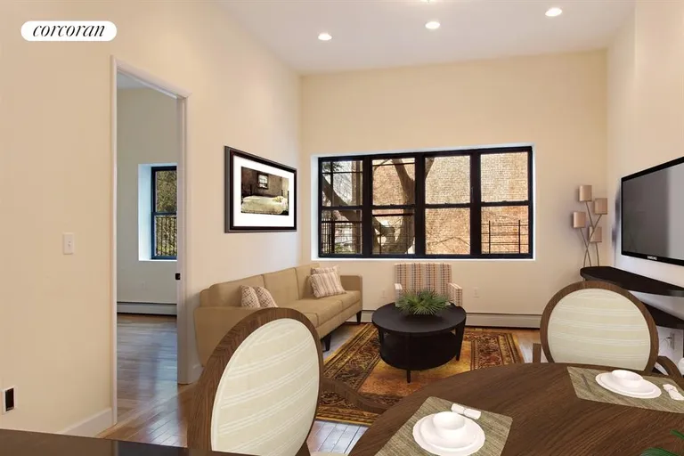 New York City Real Estate | View 390 Clinton Street, 2 | Living Room/Dining Room | View 6