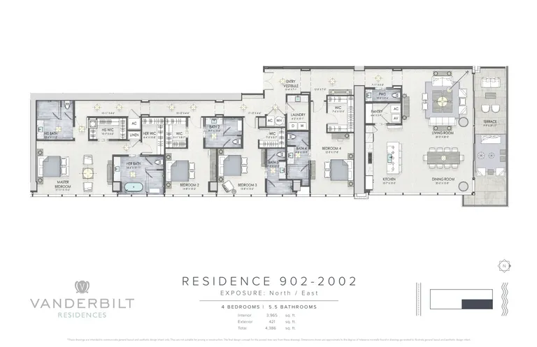 1149 Ashford Avenue Vanderbilt Residences #1102 | floorplan | View 9