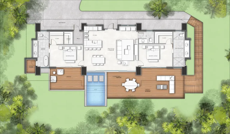 Amarone, Oil Nut Bay | floorplan | View 18