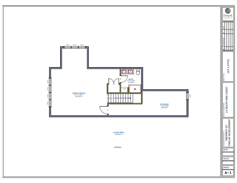 New York City Real Estate | View 10 S End Court, Lot 2 | Floorplan | View 5