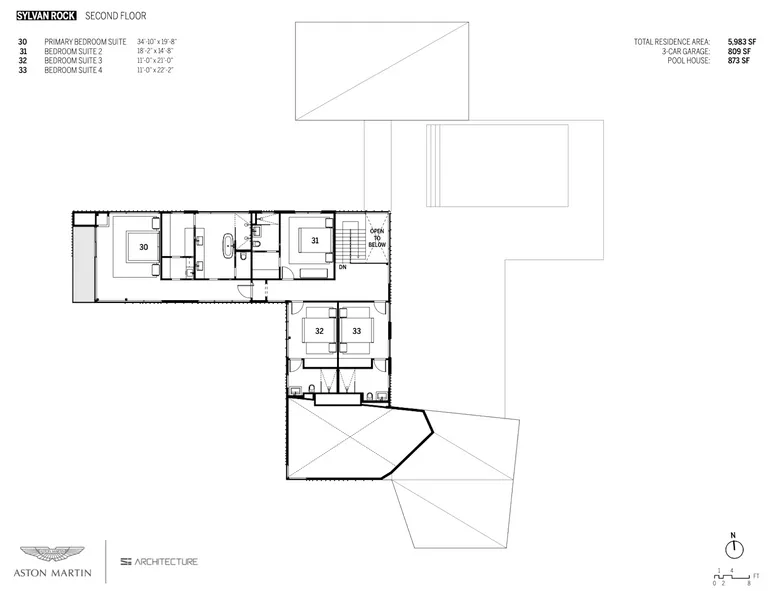 New York City Real Estate | View 155 Woody Row Road | Floor Plan Second Floor | View 23