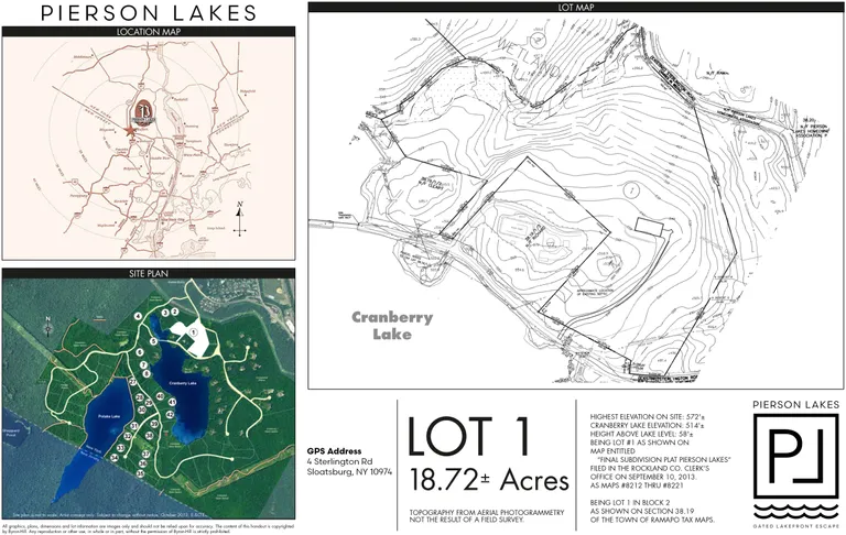 New York City Real Estate | View 4 Sterlington Road | Lot 1 Map • 18.72 Acres | View 3