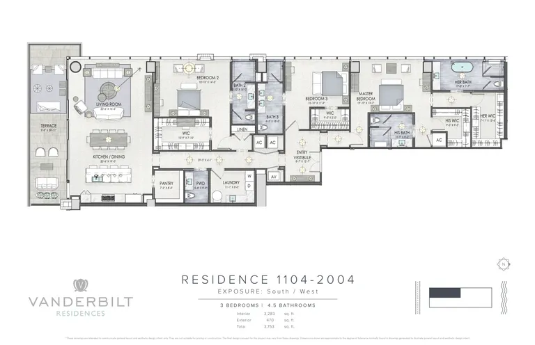 1149 Ashford Avenue Vanderbilt Residences #1204 | floorplan | View 13