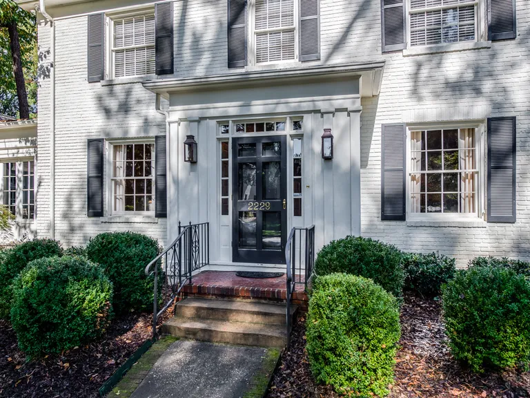 New York City Real Estate | View 2229 Beverly Drive | 2229 Beverly Dr Charlotte NC-print-002-003-Front Entry Detail-2272x1704-300dpi | View 2