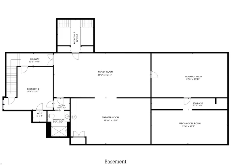New York City Real Estate | View 20 Ann Street | Lower Level Floorplan | View 30