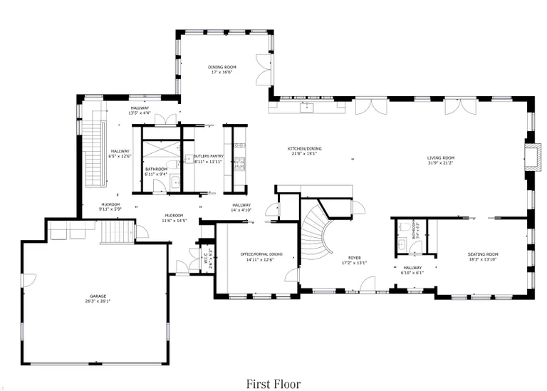 New York City Real Estate | View 20 Ann Street | First Floor Plan | View 27