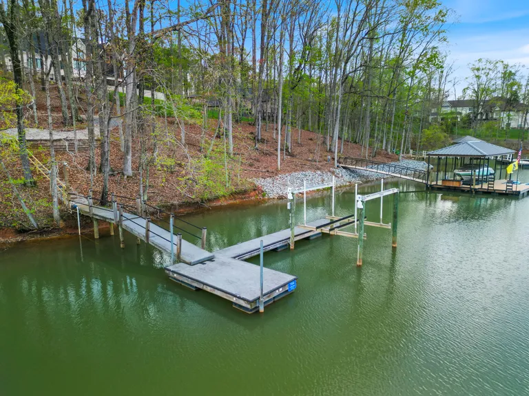New York City Real Estate | View 7334 Lakeridge Drive | Deep Water Cove with Private Floating Dock | View 48