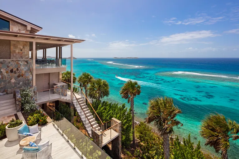British Virgin Islands Real Estate | View Villa Maronti, Oil Nut Bay | Villa Maronti Master Terrace View | View 12