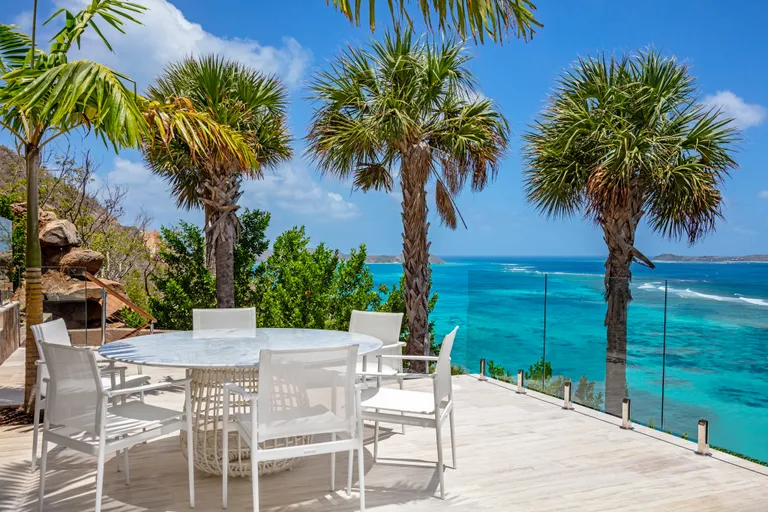 British Virgin Islands Real Estate | View Villa Maronti, Oil Nut Bay | Villa Maronti Patio Dining 1 EDIT | View 14