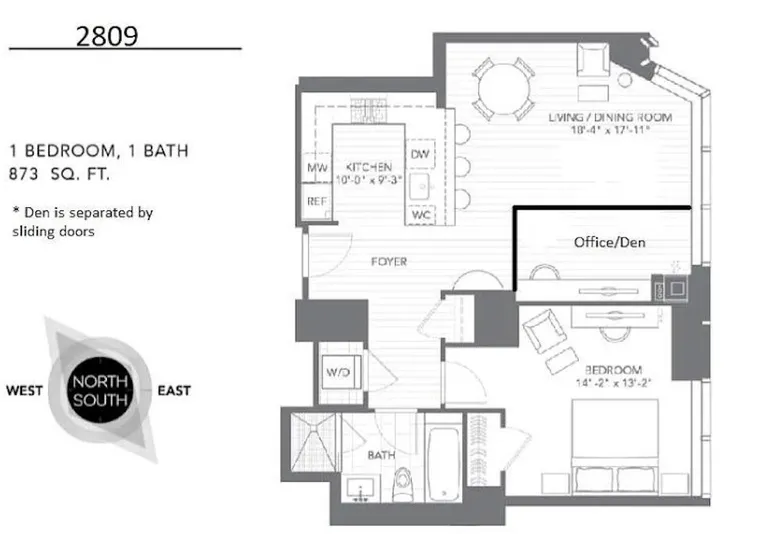 New York City Real Estate | View 1 Franklin St #2809 | room 12 | View 13