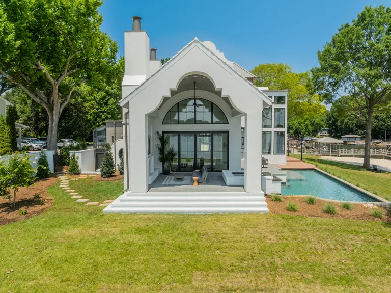 Charlotte Real Estate | View 18000 Whispering Oaks Drive | Rear Elevation | View 9