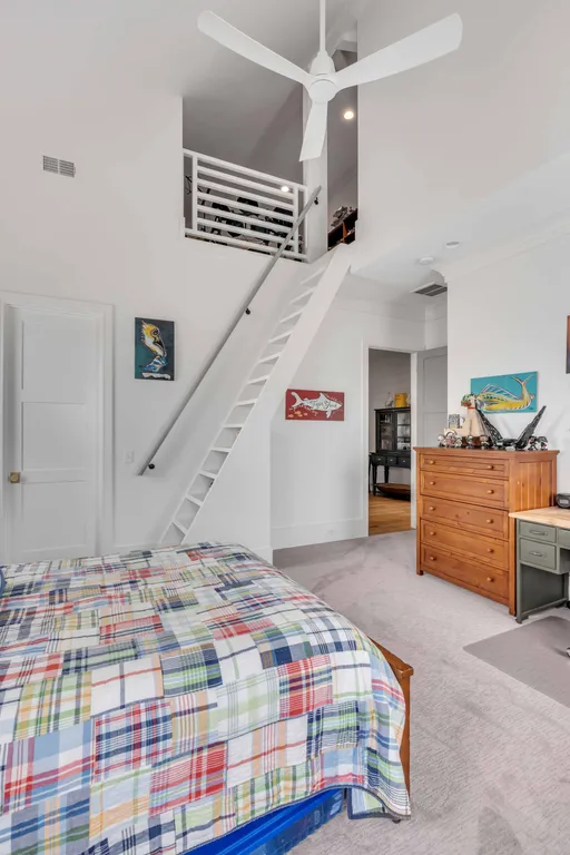 New York City Real Estate | View 485 Lesesne Street | Bedroom Stairs to Loft/Playroom | View 50