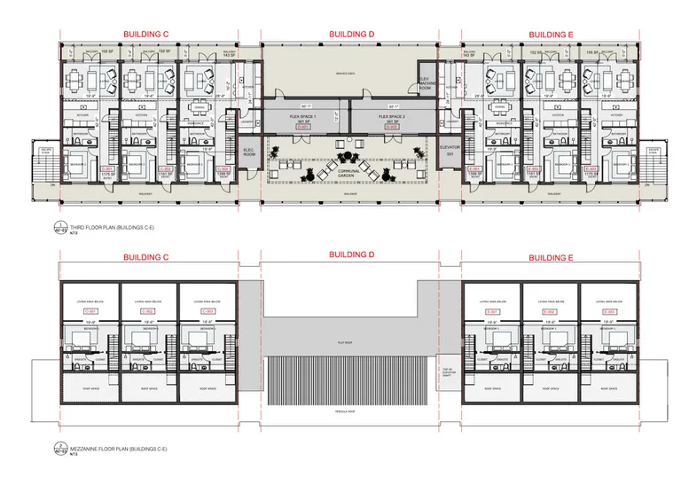 New York City Real Estate | View The Shops At Buttonwood - Retail | Building C D and E #rd Floor and rooftop Floor plates | View 9