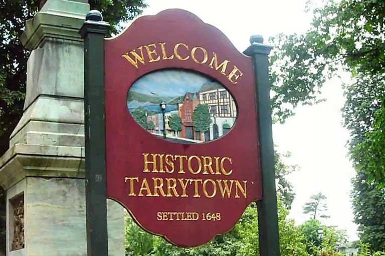 New York City Real Estate | View 118 Leroy Avenue | Tarrytown welcome sign | View 19