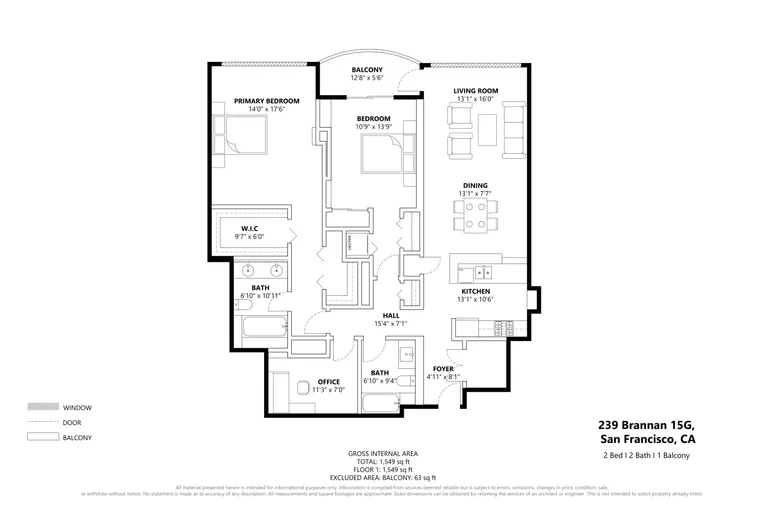 New York City Real Estate | View 239 Brannan Street #15G | room 11 | View 12