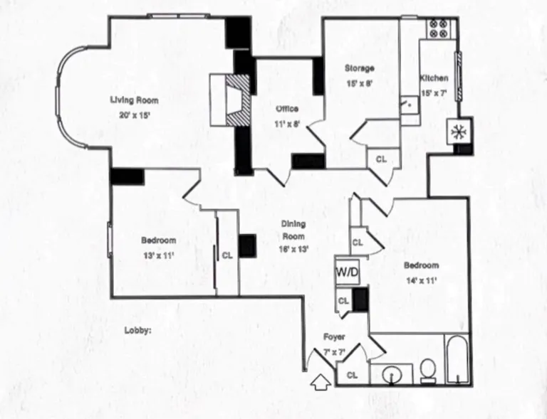 10 Charlesgate E #1 | floorplan | View 43