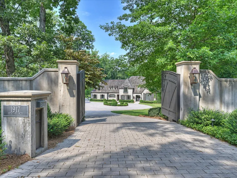 New York City Real Estate | View 1917 Bent Branch Drive | Gated Entry of Private Drive | View 5