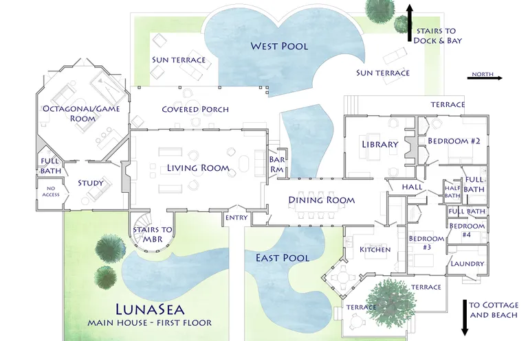 New York City Real Estate | View Luna Sea | Photo 64 (mainhouse floor plan) | View 66