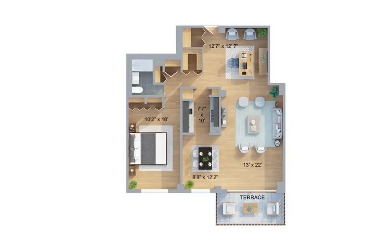 40 Brighton 1st Road, 16H | floorplan | View 10