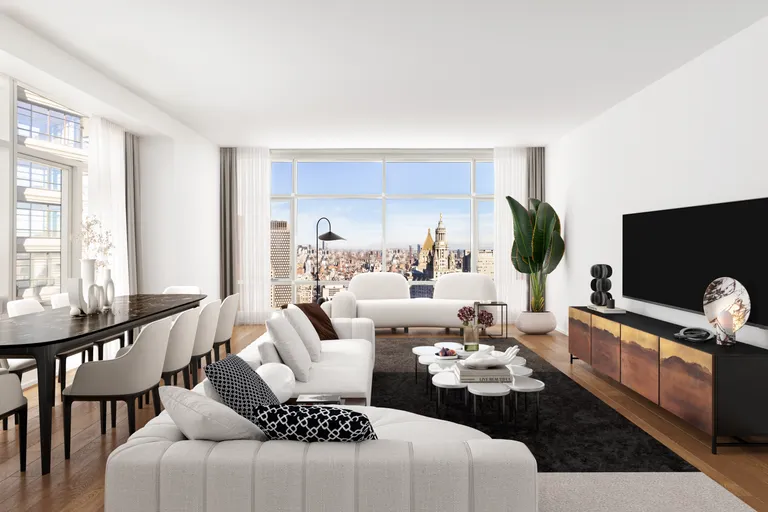 New York City Real Estate | View 5 Beekman Street, 44A | 2 Beds, 3 Baths | View 1
