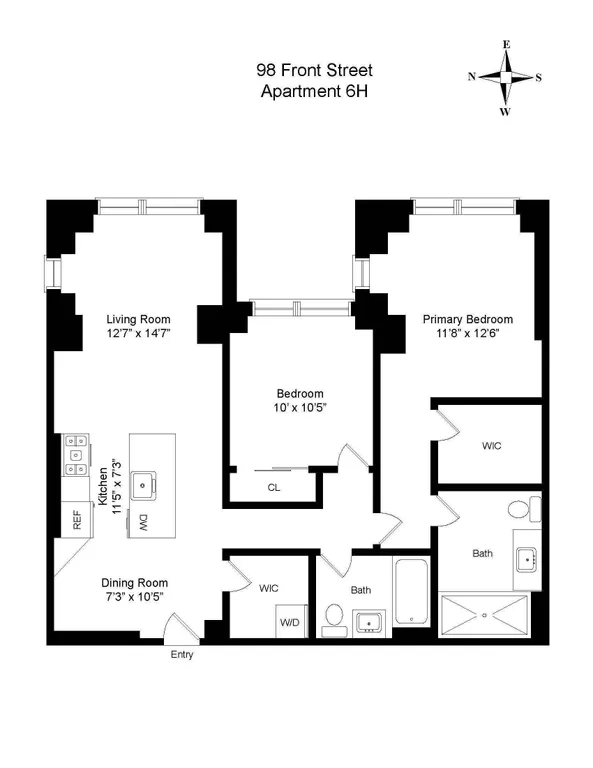 98 Front Street, 6H | floorplan | View 19