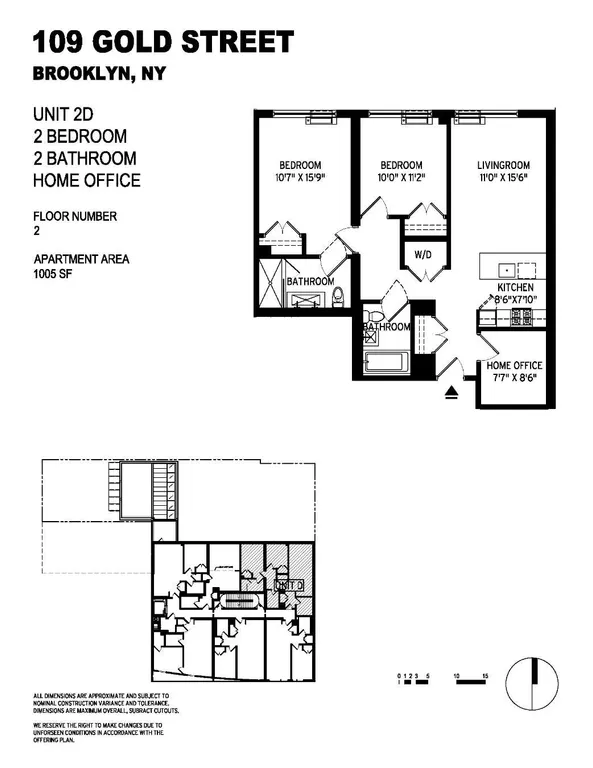 109 Gold Street, 2D | floorplan | View 13