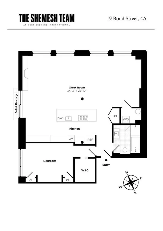 19 Bond Street 4-A, 4A | floorplan | View 13