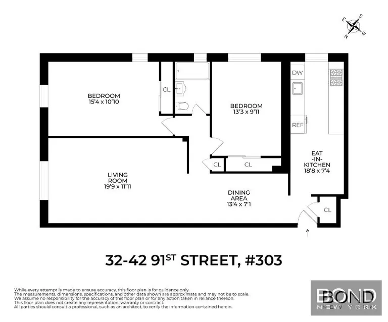 32-42 91st Street, 303 | floorplan | View 7