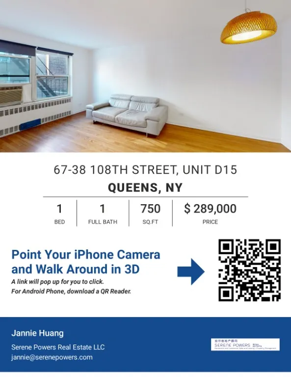 New York City Real Estate | View 67-38 108th Street, D15 | room 8 | View 9