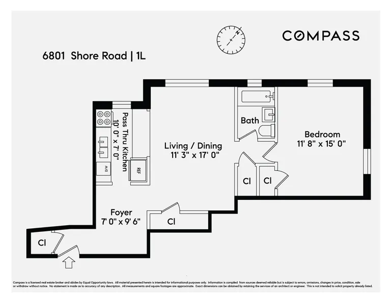 6801 Shore Road, 1L | floorplan | View 7